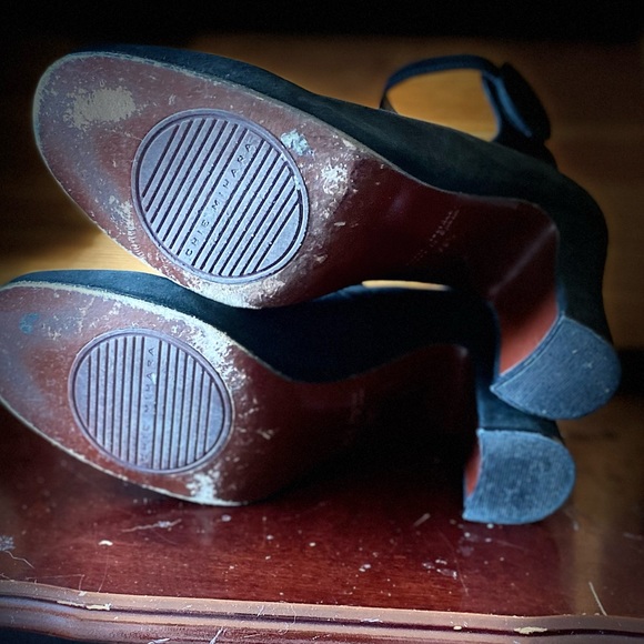 Chie Mihara black chunky suede shoes   sz 38.5 - Picture 3 of 8